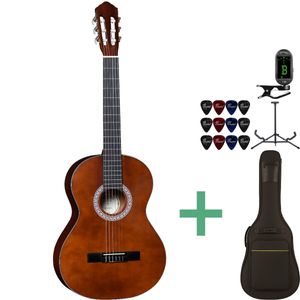 Santana Classical 18 spansk gitarpakke, brun