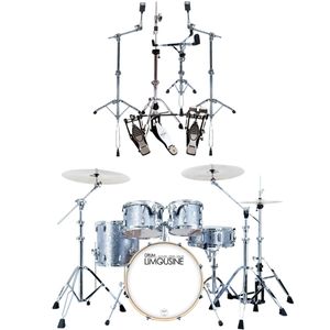 Drum Limousine Skyline 20 Trommesett Silver Sparkle + Hardwarepakke