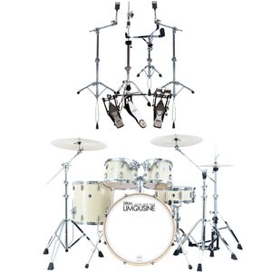 Drum Limousine Skyline 22 Trommesett Creme + Hardwarepakke