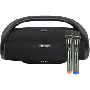 Binko Q-66X2 bluetooth-højttaler m/ 2 x trådløs mikrofon