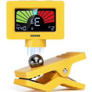 Donner DT10 klype-tuner gul