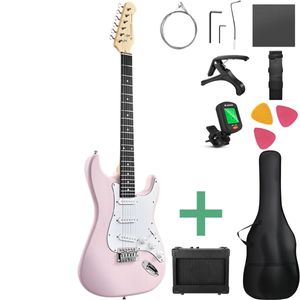 Donner DST-80 el-gitar pakke shell pink
