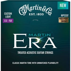 Martin Martin Era Custom Light stålstrengs-gitarstrenger, 011-052