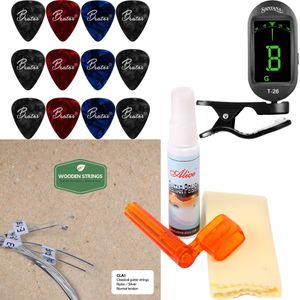 Spansk gitar tilbehørspakke