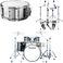Drum Limousine Custom Shop 22 Trommesett Black + Hardware & Skarptromme