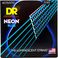 DR Strings NBA11 Neon Blue stålstrengs-gitarstrenger, 011-050