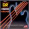 DR Strings NOB-45 Hi-Def neon orange bass-strenger, 045-105