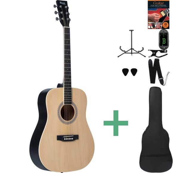Sant Guitars AC-84 SNA stålstrengsgitar pakkeløsning