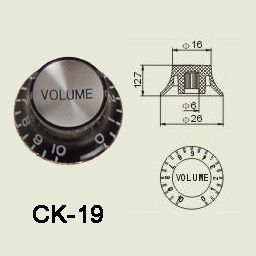 Wilkinson CK-19 el-gitar-kontrol-knott blackchrome