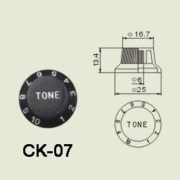 Wilkinson CK-07 el-gitar-tonekontrol-knott sort