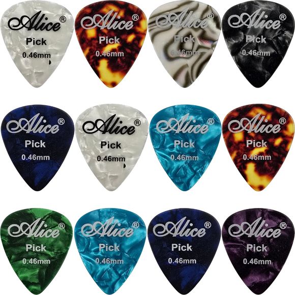 Alice AP-12AB 0.46 mm plektre (12 stk)