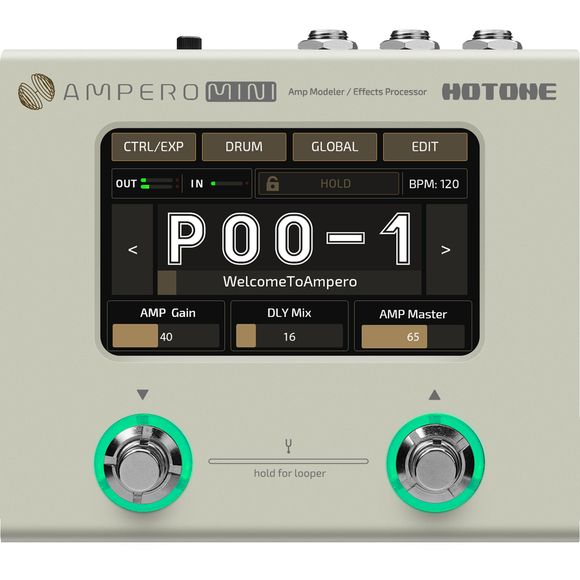 Hotone MP-50VN Ampero Mini gitar-multieffekt-pedalboard vanilla