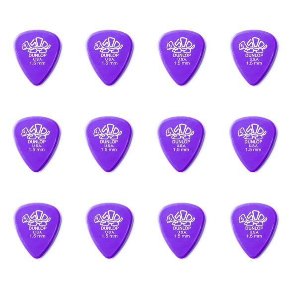 Dunlop Delrin 500 1,50 mm plektre (12 stk.)