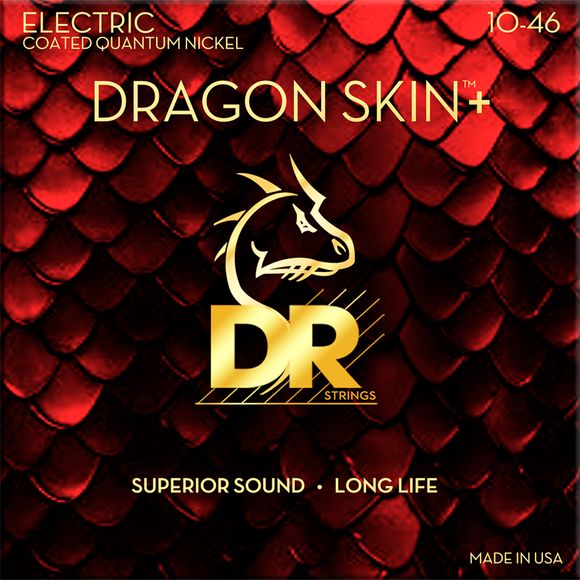 DR Strings DEQ-10 Dragon skin+ el-gitar-strenger, 010-046