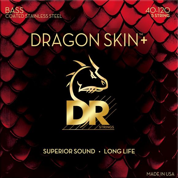 DR Strings DBS5-40 Dragon skin+ bass-strenger, 040-120
