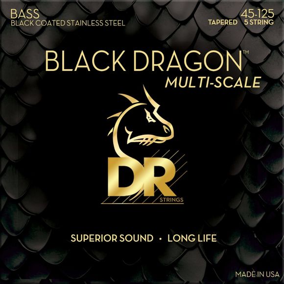 DR Strings DBSMB5-45 Dragon skin+ 5-strenget bassgitar, 045-125