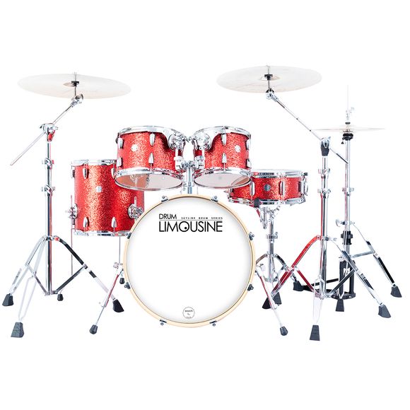 Drum Limousine Skyline 20 Trommesett Red Sparkle + Hardwarepakke