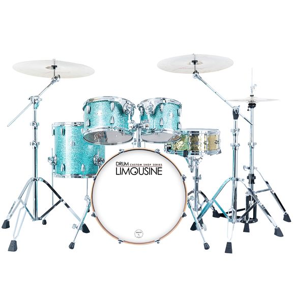 Drum Limousine Custom Shop 20 TS trommesett turquoise sparkle