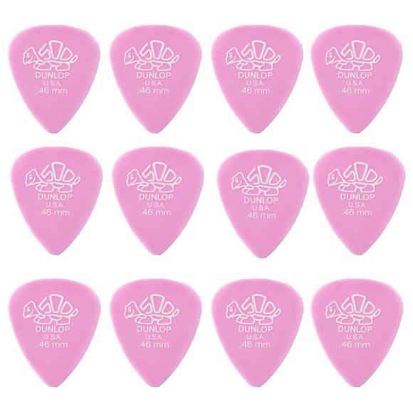 Dunlop Delrin 500 0,46 mm plektre (12 stk.)