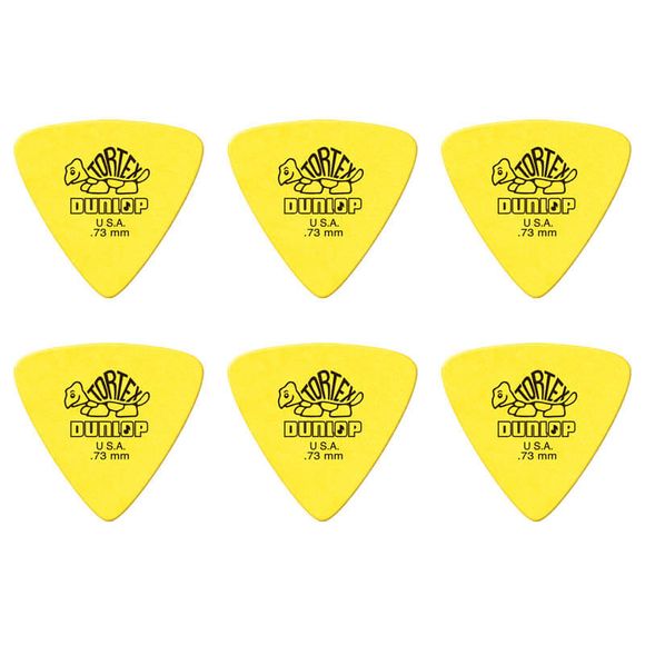 Dunlop Tortex Triangle 0,73 mm plektre (6 stk.)