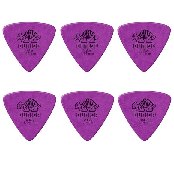 Dunlop Tortex Triangle 1,14 mm plektre (6 stk.)