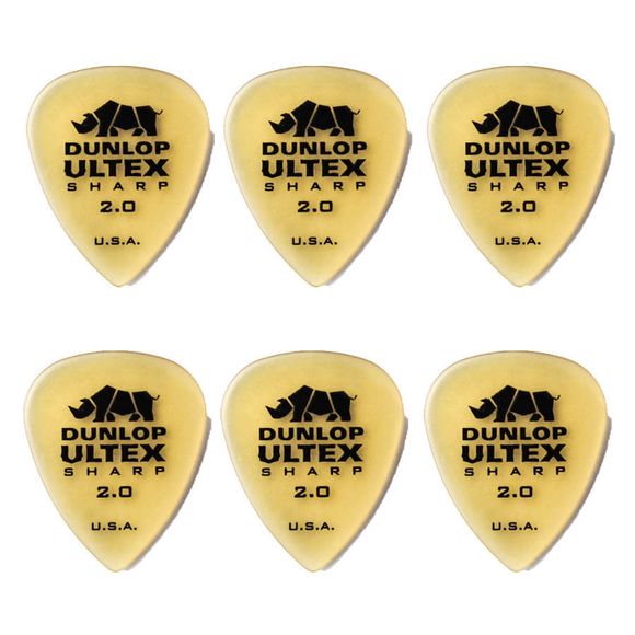 Dunlop Ultex Sharp 2,00 mm plektrum (6 st.)