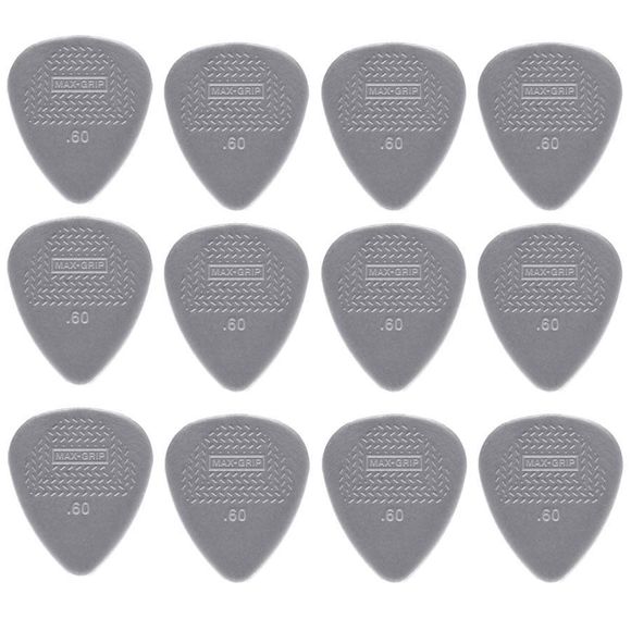 Dunlop Nylon Max Grip Standard 0,60 mm plektre (12 stk.)