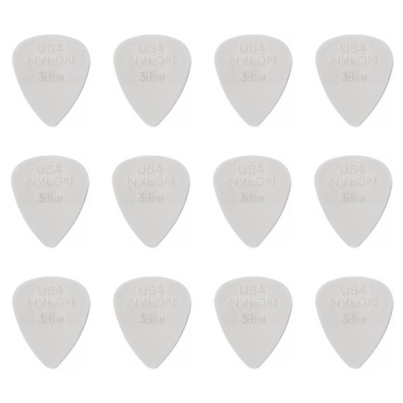 Dunlop Nylon Standard 0,38 mm plektre (12 stk.)