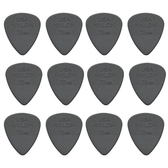 Dunlop Nylon Standard 0,73 mm plektre (12 stk.)