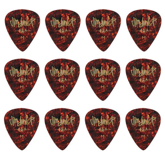 Dunlop Shell Classics Medium plektre (12 stk.)