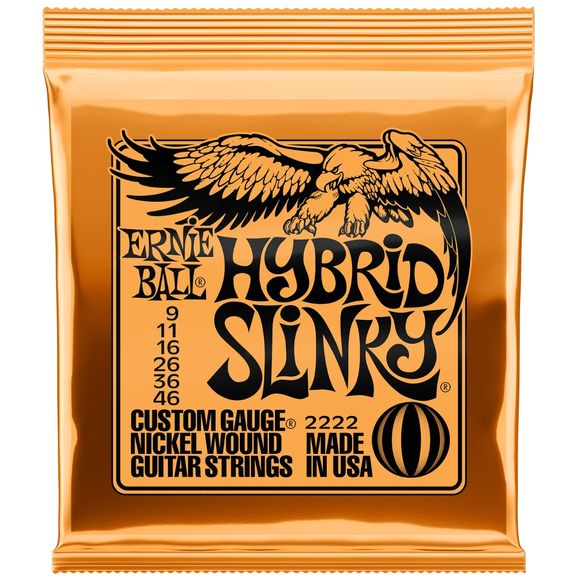 Ernie Ball 2222 Hybrid Slinky Nickel el-gitarstrenger, 009-046