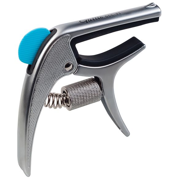 Guitto GGC-02 SL capo til elgitar og stålstrengsgitar sølv
