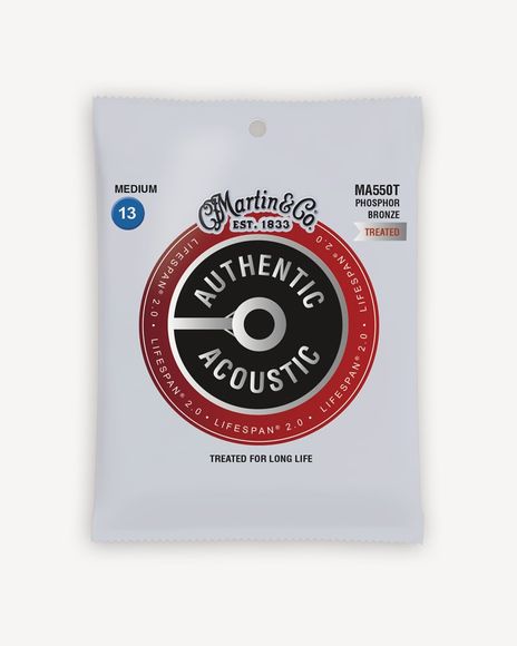 Martin MA550T Authentic Acoustic Lifespan western-gitarr-strängar, medium