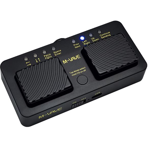 M-vave Cube Turner Pro bluetooth-fotpedal for noter/tekster