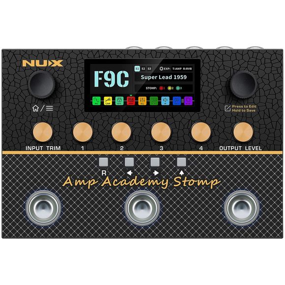 Nux NMA-3AAP Amp Academy Stomp guitar-multieffekt-pedalboard