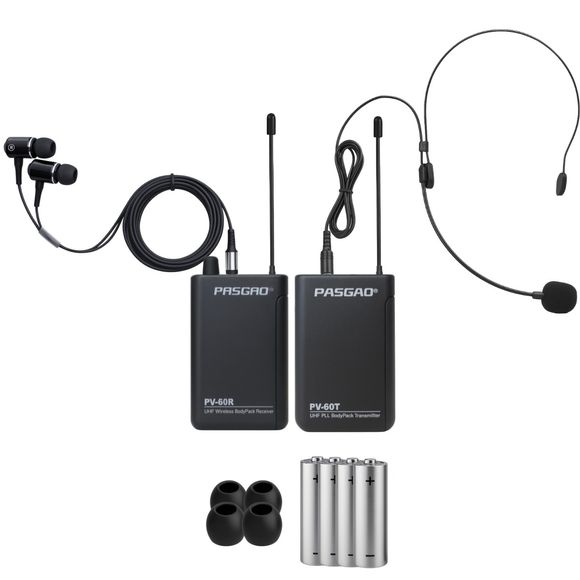 Pasgao PV-60 PV-60R trådløst sett