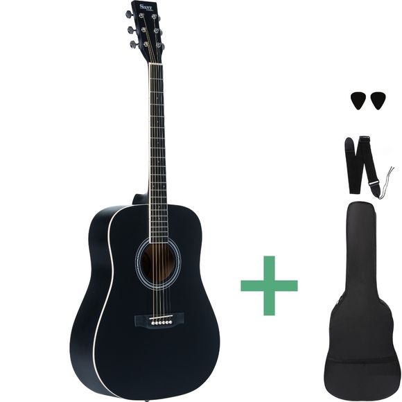 Sant Guitars AC-84 SBK stålstrengsgitar satin black