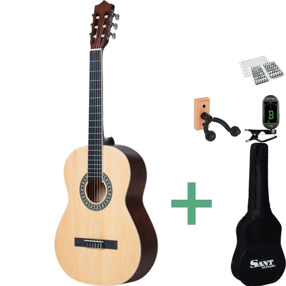 Sant Guitars CL-50L SNA venstrehendt pakkeløsning