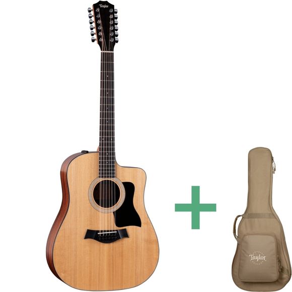 Taylor 150ce, sapele-spruce stålstrengsgitar, 12-strengs