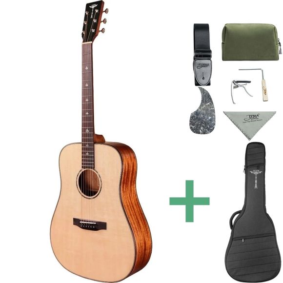 Tyma TD-10E stålstrengsgitar