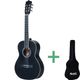 Sant Guitars CJ-36L SBK barne-gitar, venstrehendt sort